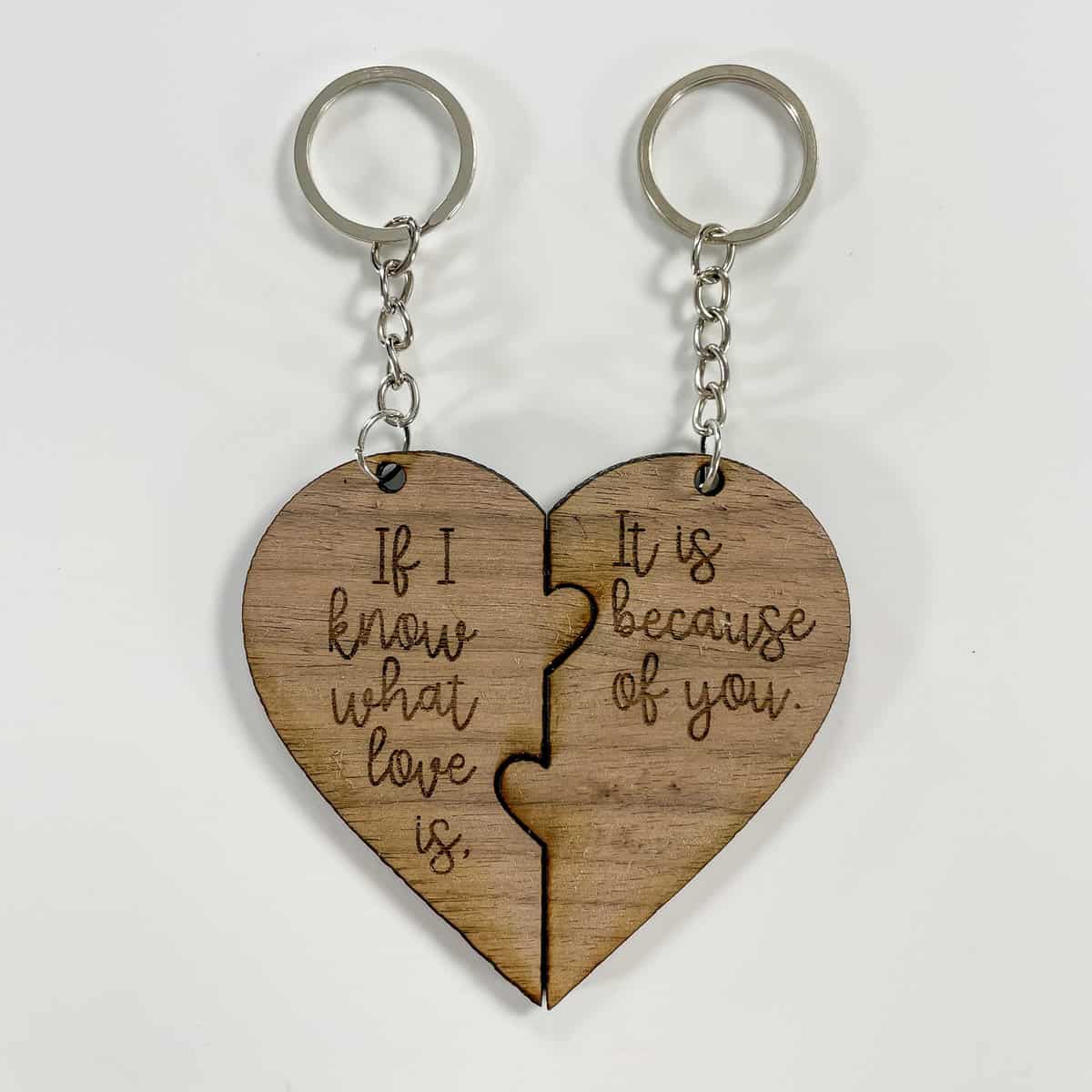 heart puzzle keychains 3