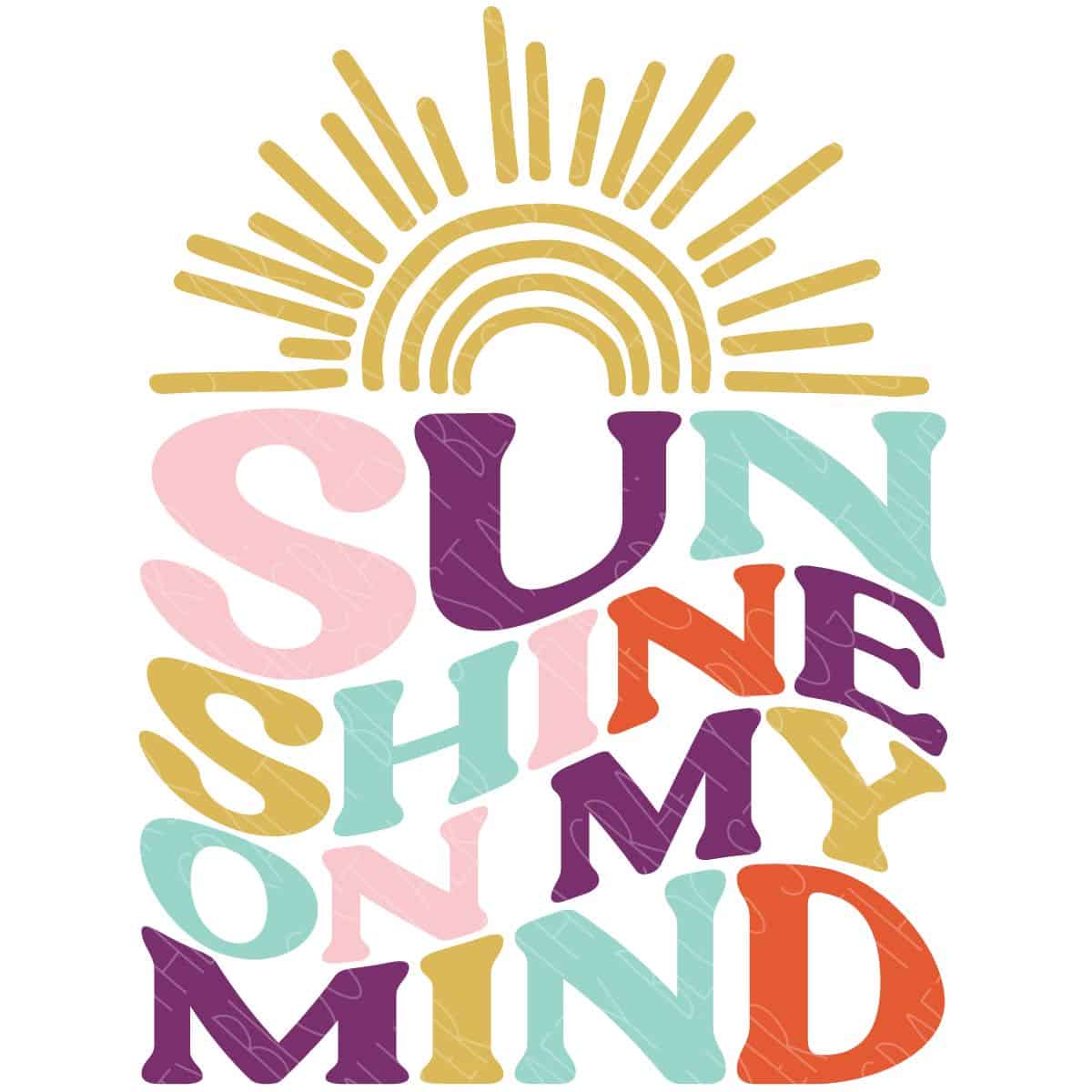 Sunshine On My Mind Suncatcher Sticker