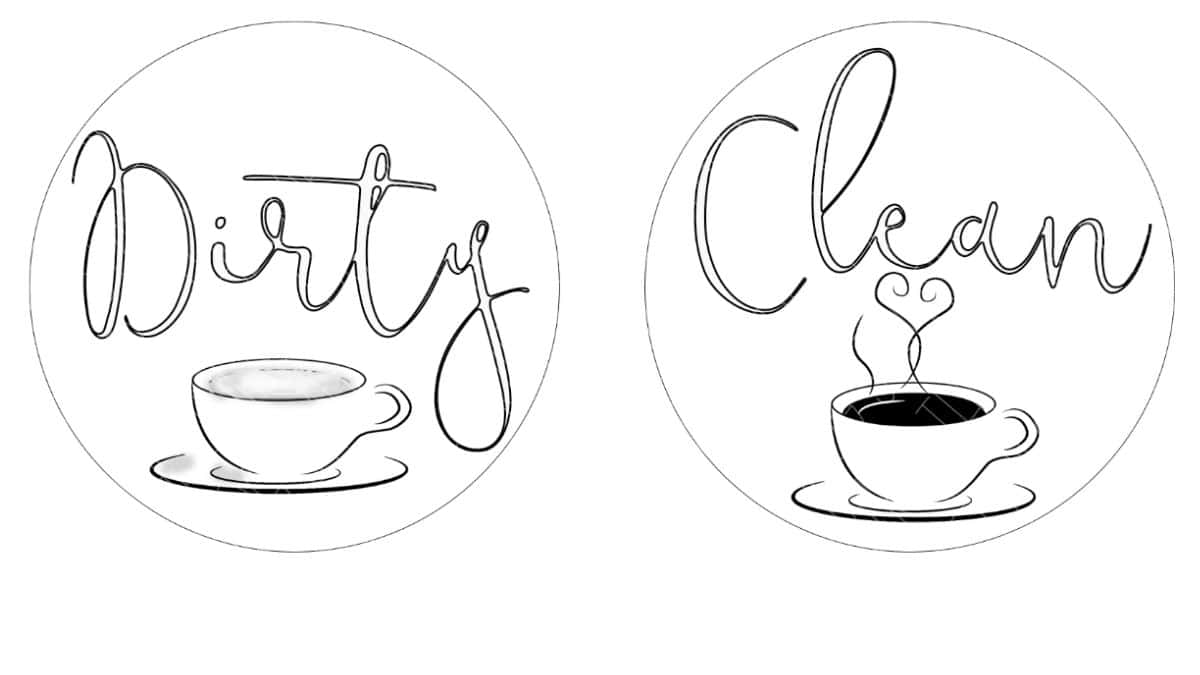 Clean and dirty printable.