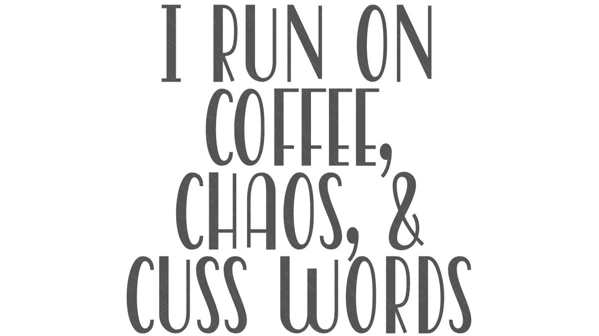 Text design that reads 