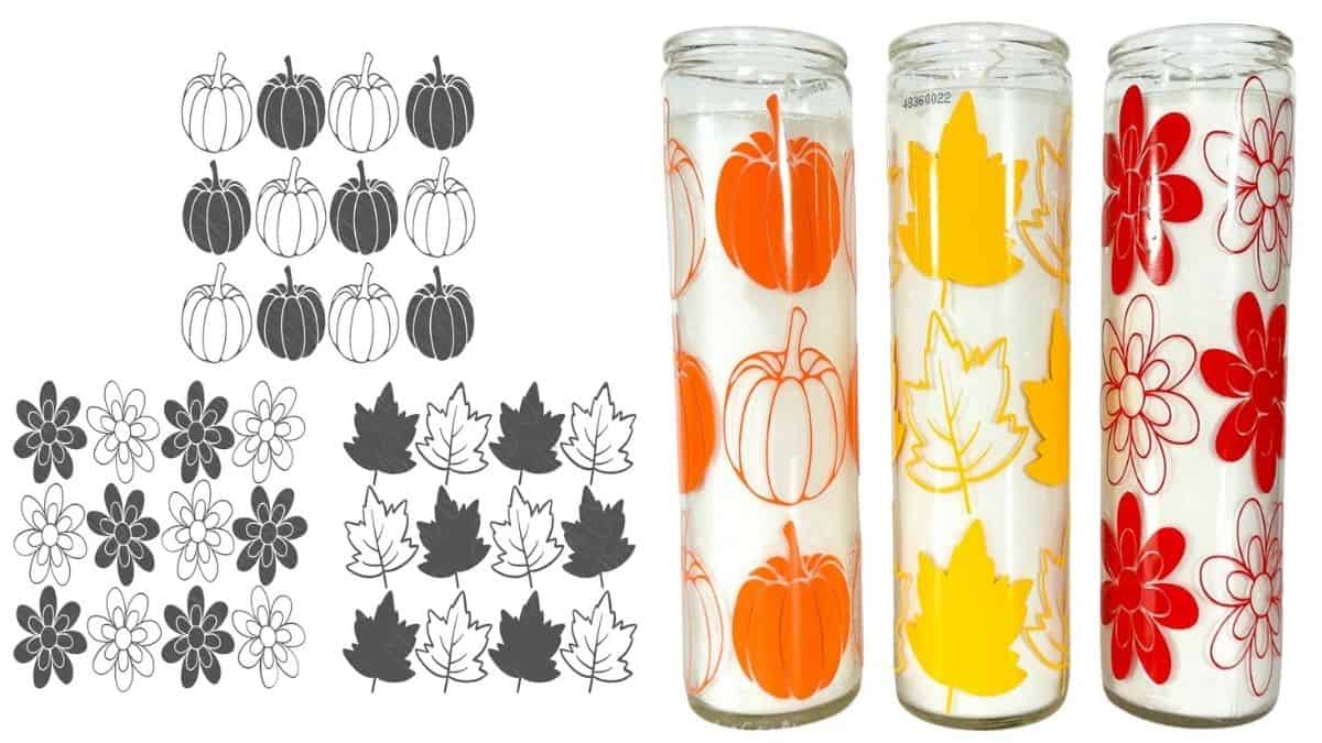 Fall Dollar Tree Candle SVG Bundle.