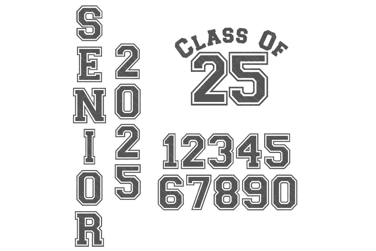 Senior 2024 SVG design.