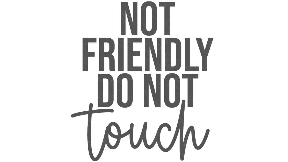 Black and gray SVG quote design with the phrase