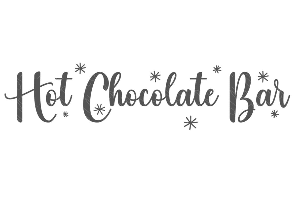 Hot Chocolate Bar SVG.