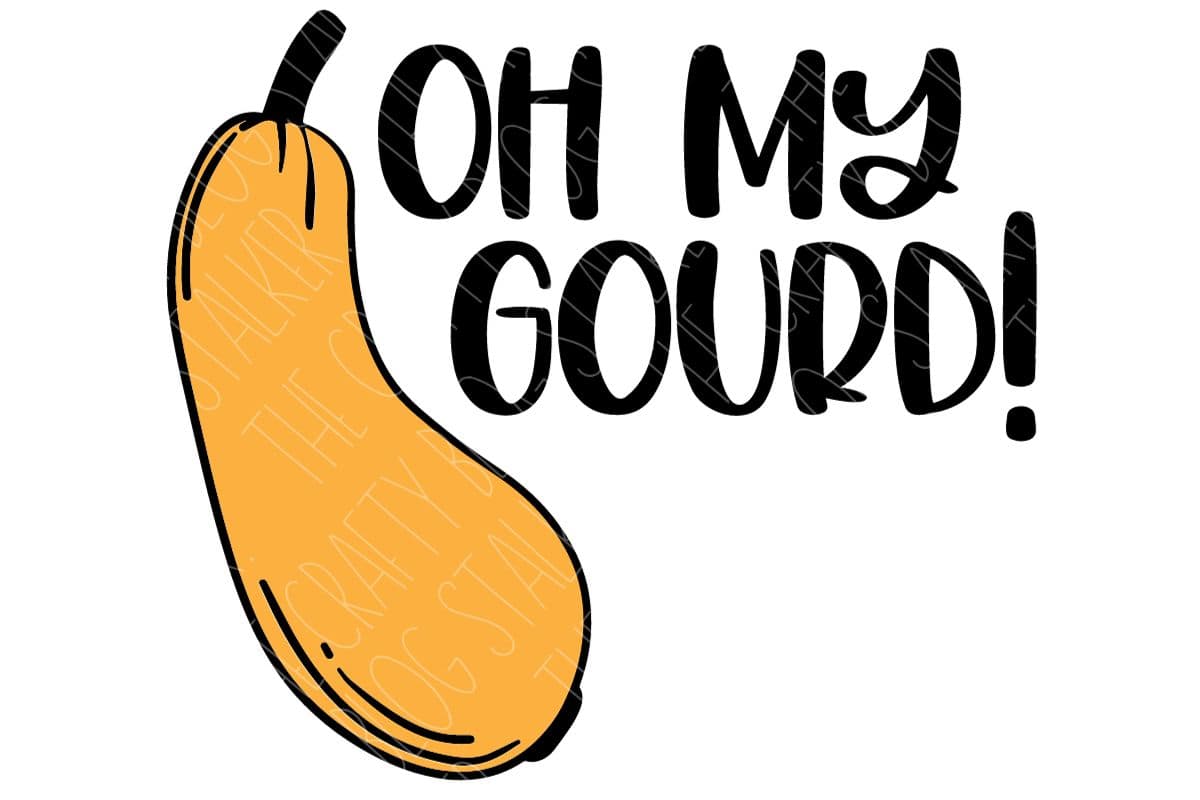Oh My Gourd SVG design.