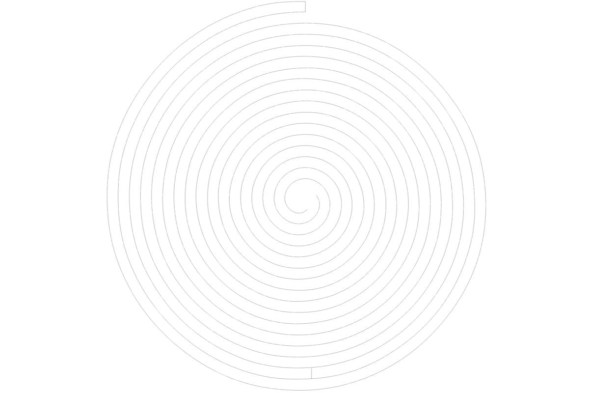 Spiral SVG Cut File.