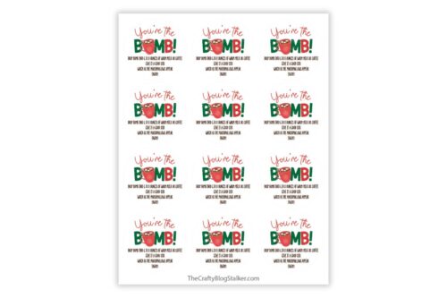 Hot Chocolate Bomb Gift with Printable Tags - The Crafty Blog Stalker