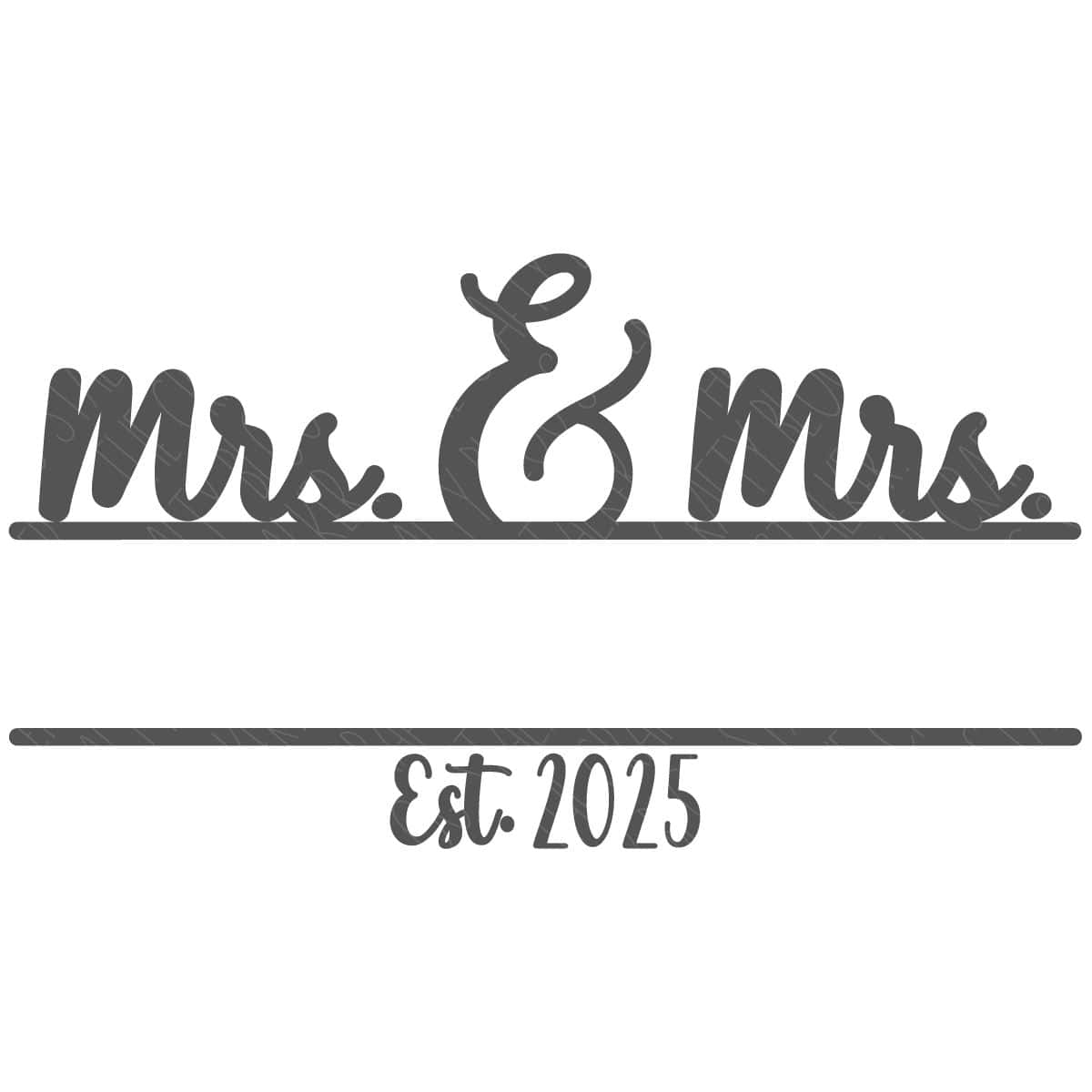 Mrs and Mrs 2025 SVG The Crafty Blog Stalker