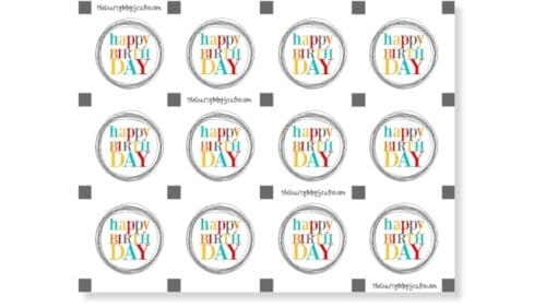 Happy Birthday Printable PDF Gift Tags.