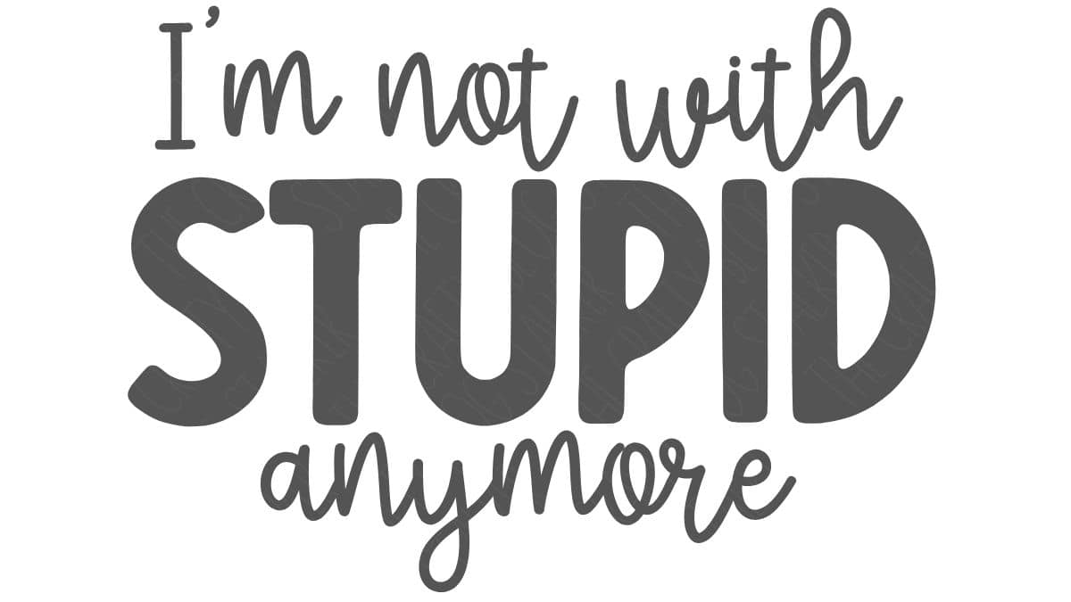 Gray text design reading 