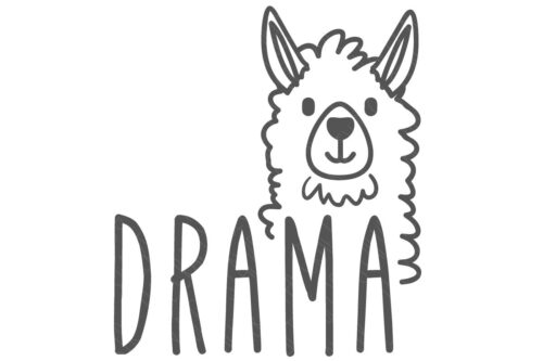 SVG Cut File: Drama Llama.