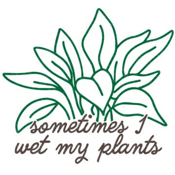 Layered SVG Cut File: Sometimes I wet My Plants.