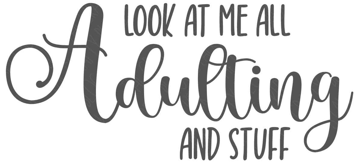 Hand-lettered SVG design featuring the phrase