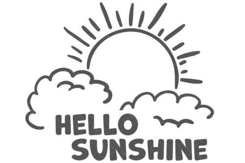 SVG Cut File: Hello Sunshine.