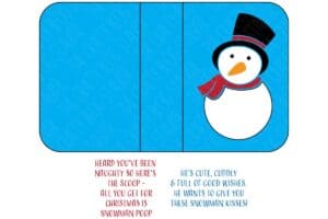 Snowman Poop Tic Tac Holder SVG - The Crafty Blog Stalker