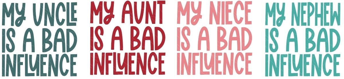 SVG bundle designs with funny phrases including