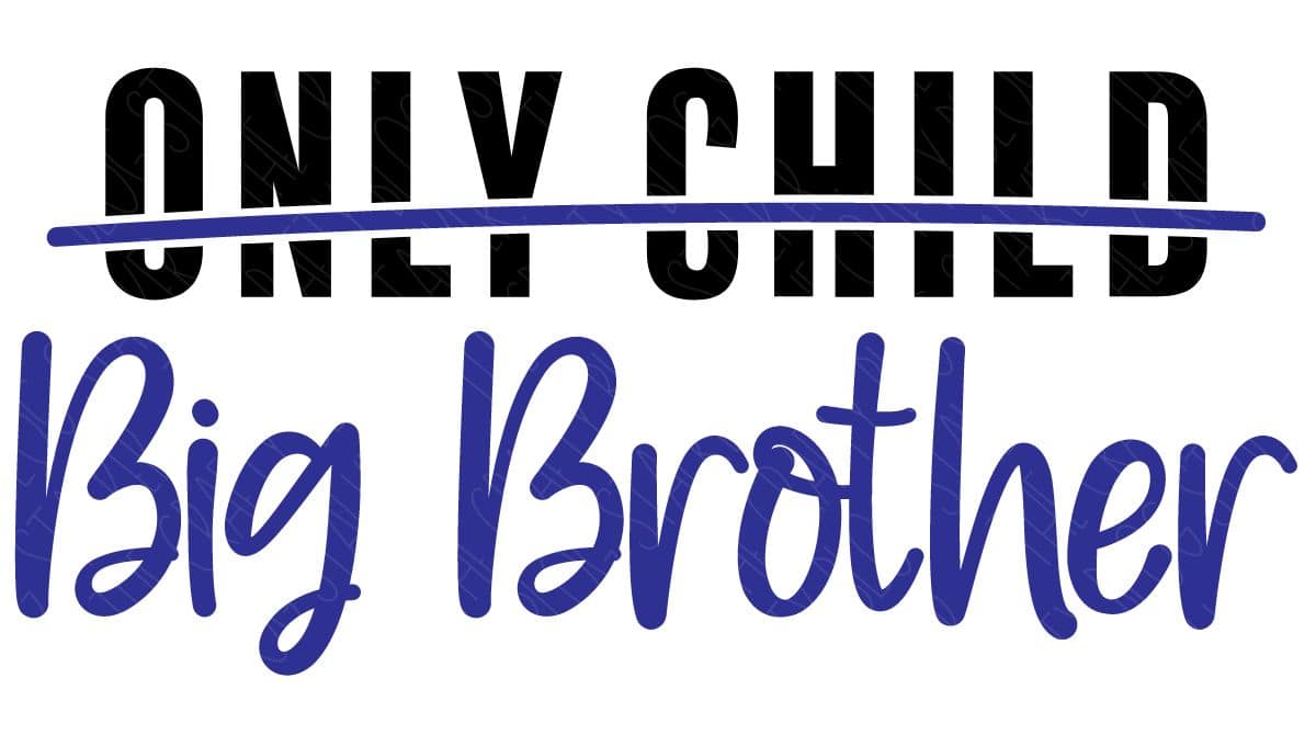 Layered SVG Cut File: Only crossed out with Big Brother.