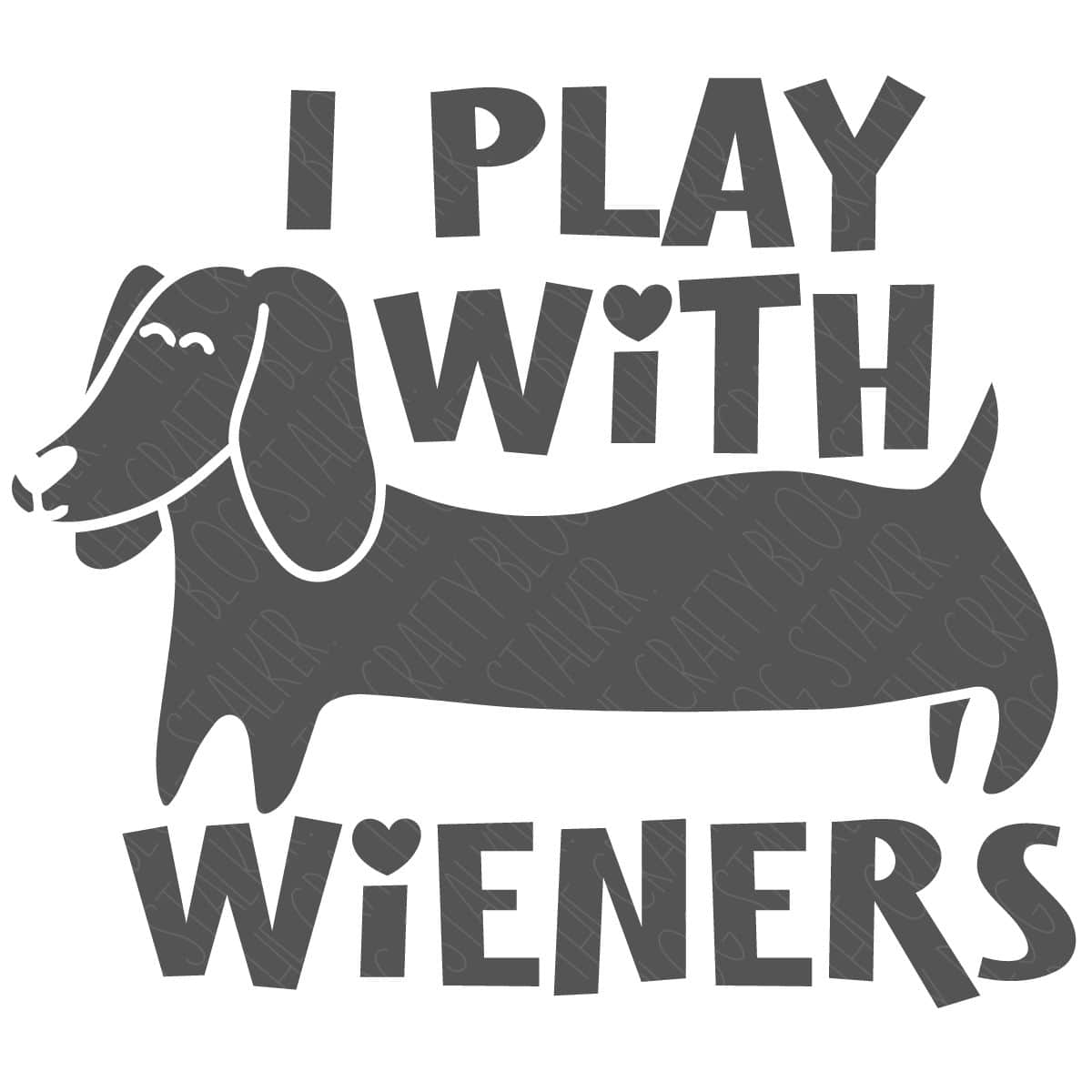 SVG design featuring a dachshund silhouette with the phrase 