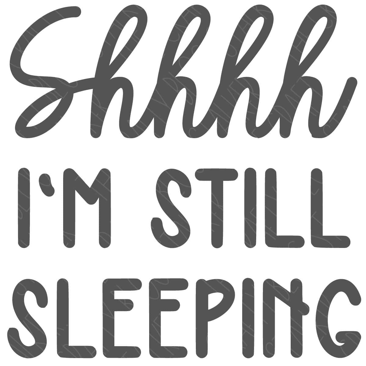 Gray text design reading 