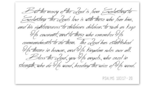 Psalms 103 Scripture Printable PDF - The Crafty Blog Stalker