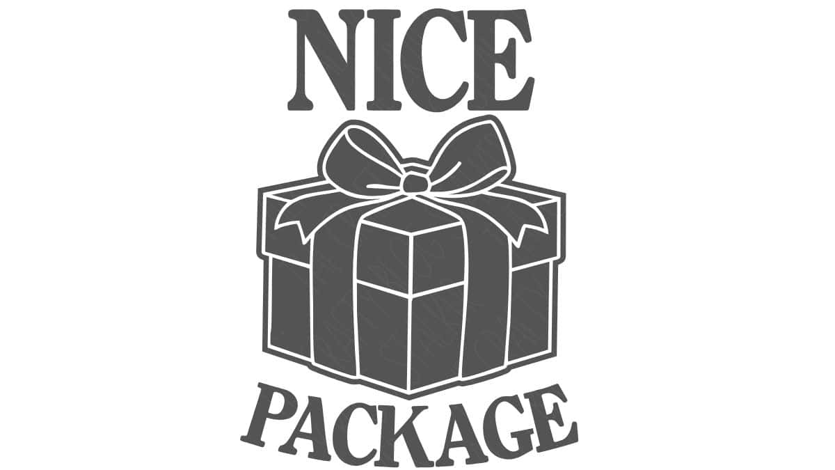 A graphic of a wrapped gift box with a bow, with the words 