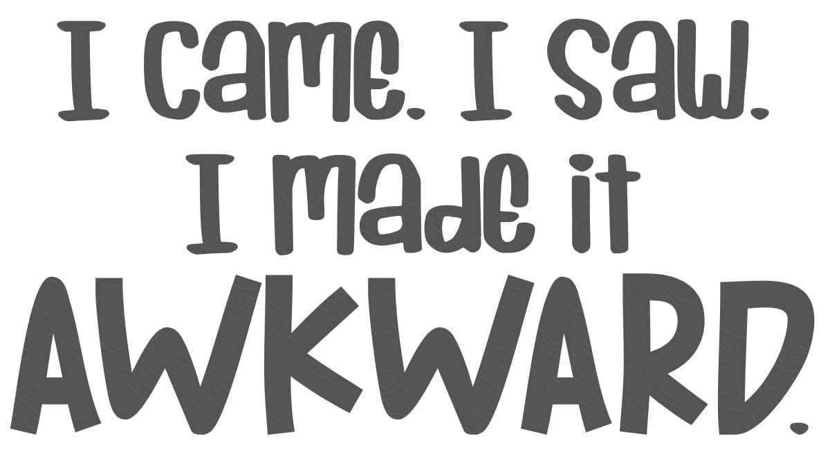 Typography design displaying the phrase 